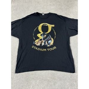 Vintage Garth Brooks Stadium Tour T-Shirt 2XL Black Cotton Hanes‎ Double Sided